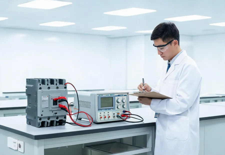 Circuit breaker verification bench